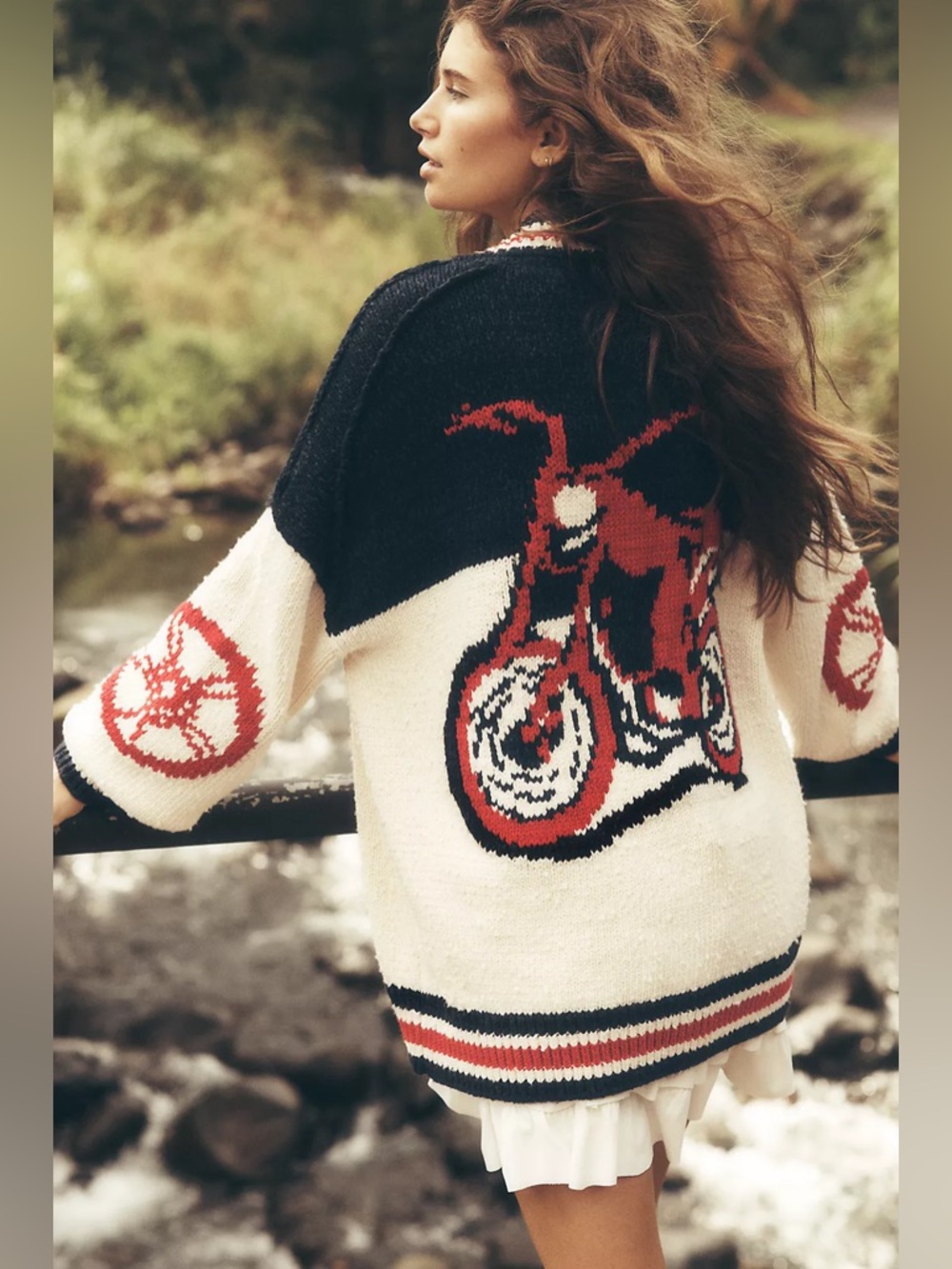 Anthropologie Pilcro Cotton Blend Motorcycle Cardigan Sweater